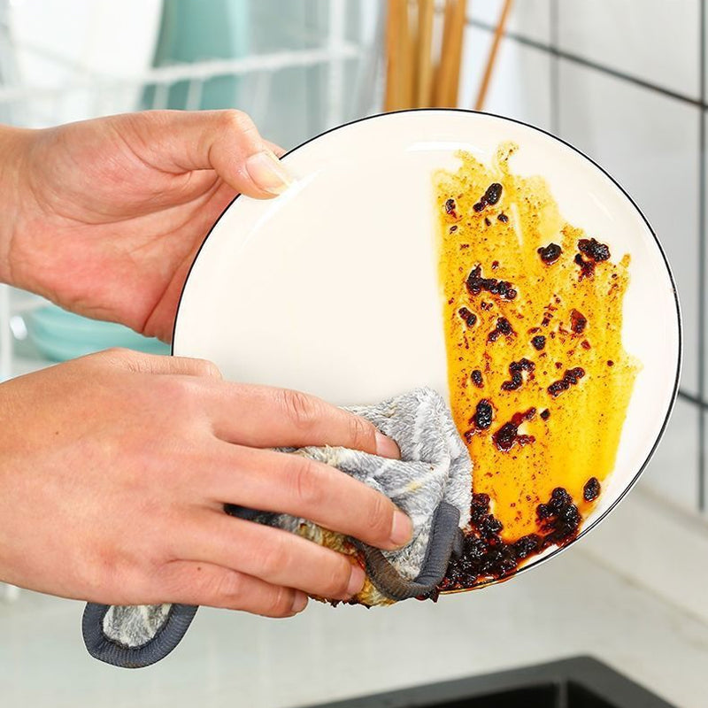 Bamboe herbruikbare schoonmaakdoekje