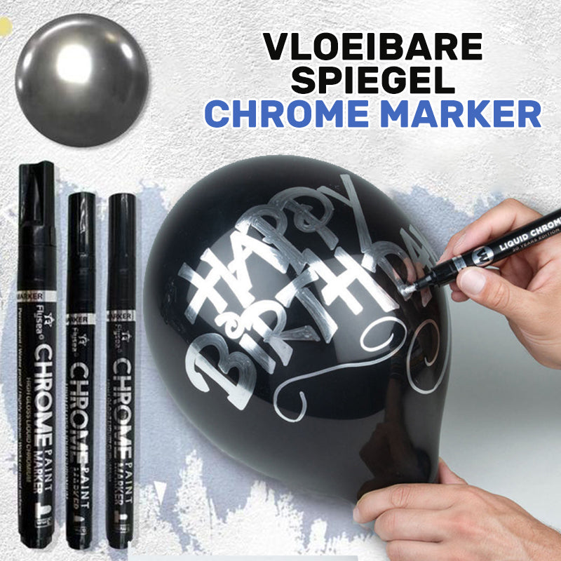 Vloeibare spiegelchroommarker