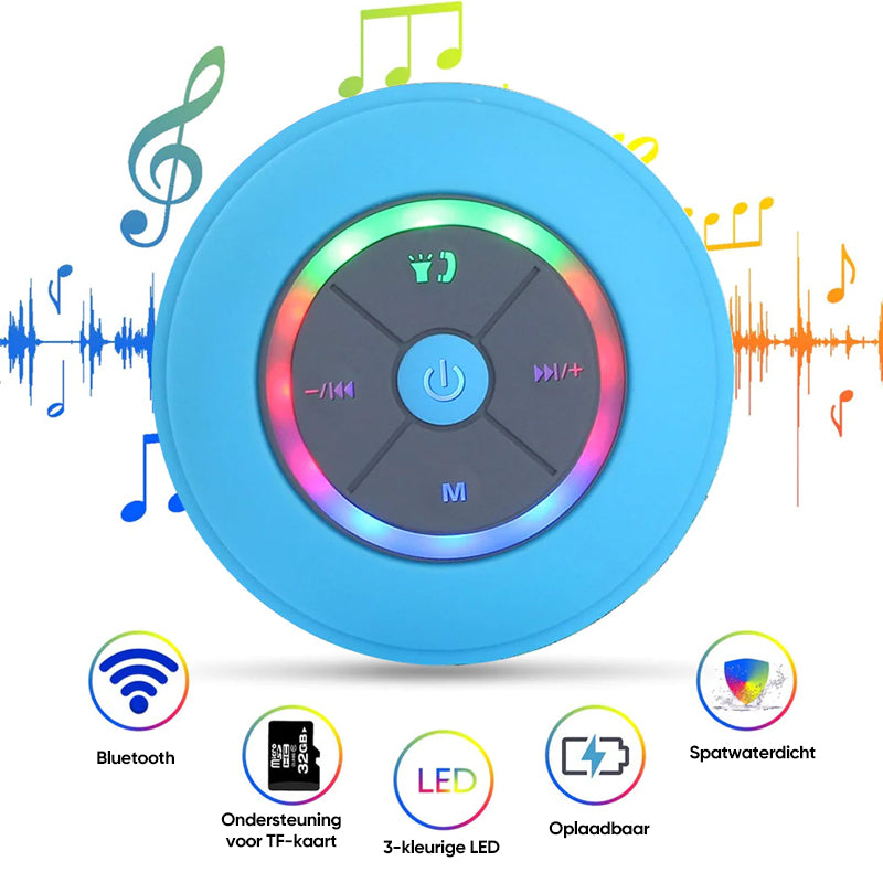 Waterdichte draadloze luidspreker met LED-verlichting