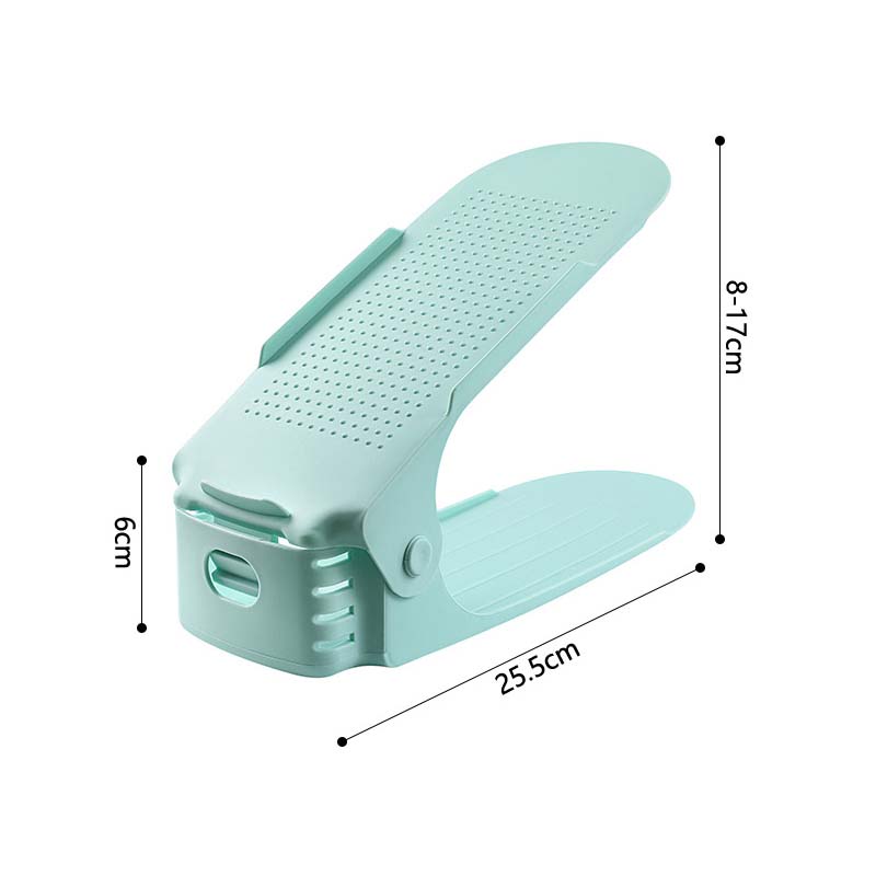 Adjustable double-layer shoe storage rack