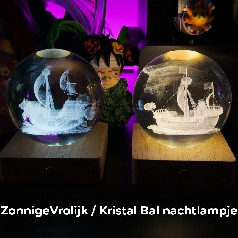 Kristallen bol nachtlampje Creatief doe-het-zelf oplaadbaar verlichtingsnachtlampje