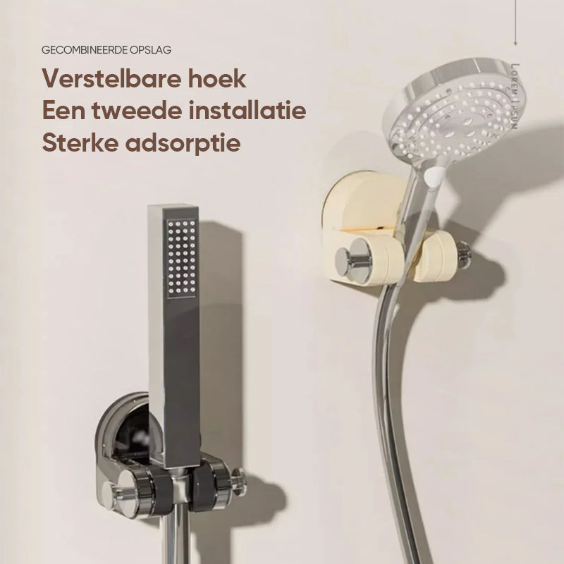 Geïntegreerd doucherek met zuignap