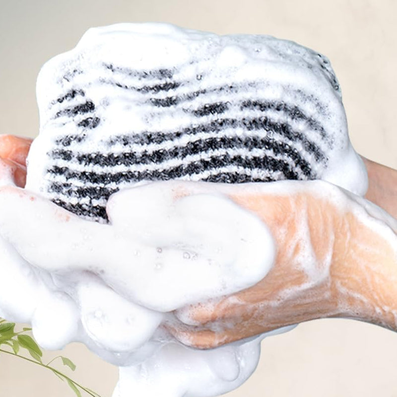 Exfoliërende antibacteriële douchehanddoek