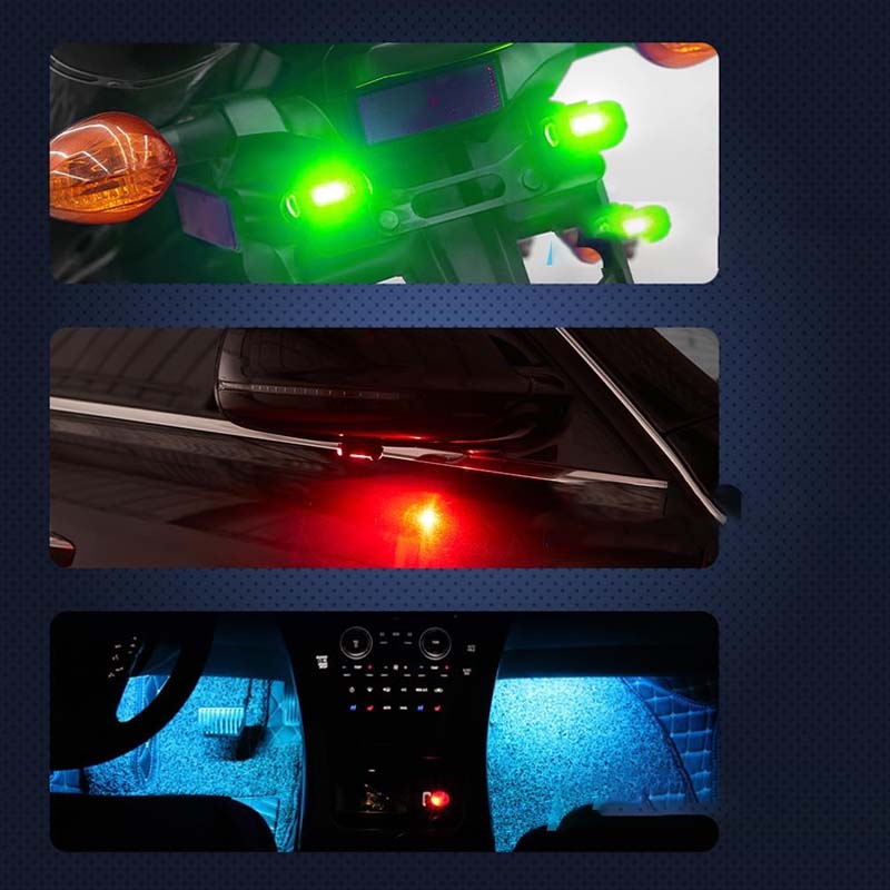Kleurrijke auto LED-verlichtingsset Zomer LED-verlichting voor auto