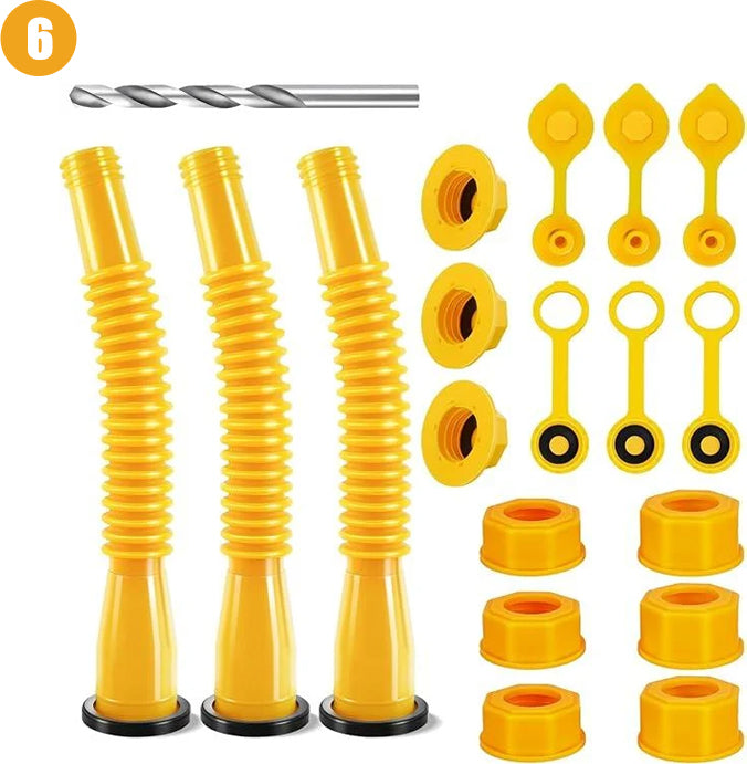 Verbeterde vervangende gasflestuit met flexibele spuitmond