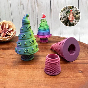 3D-geprint kerstboom-stasher-ornament