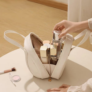 Meerlaagse schelpvormige make-uptas