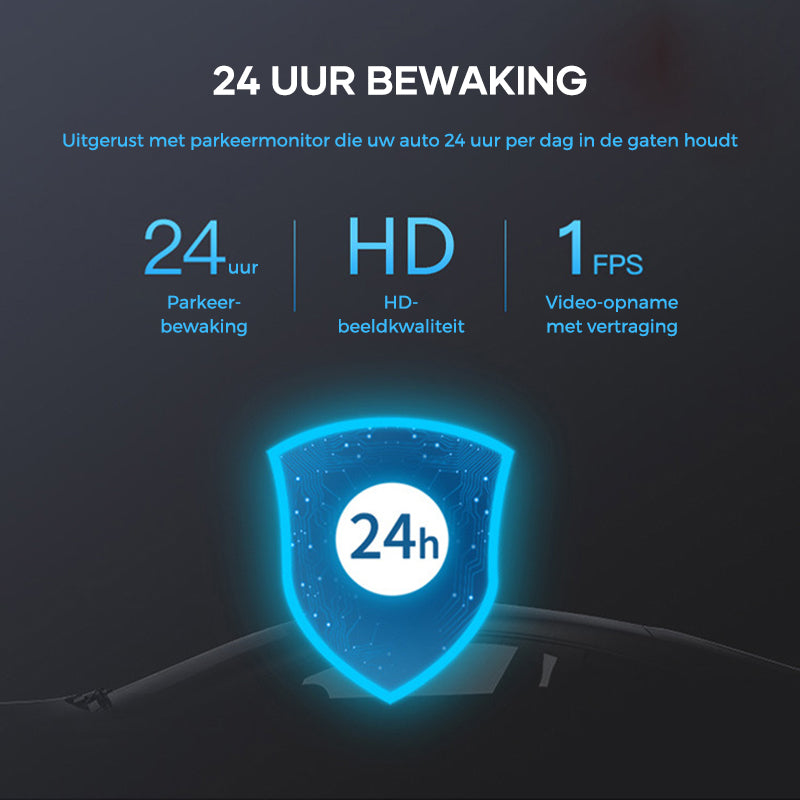 1080P HD 360° roterende Mini ADAS-dashcam