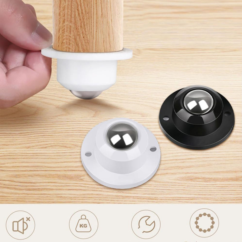 Zelfklevende kogellagervielrichtingswiel stille wiel