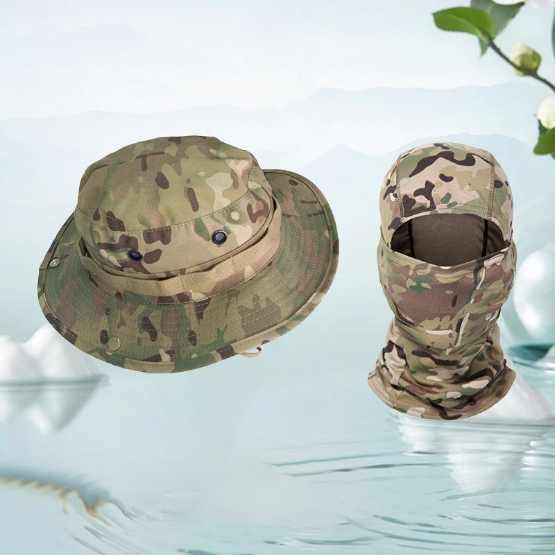 Multifunctionele camouflage-bergsporthoed