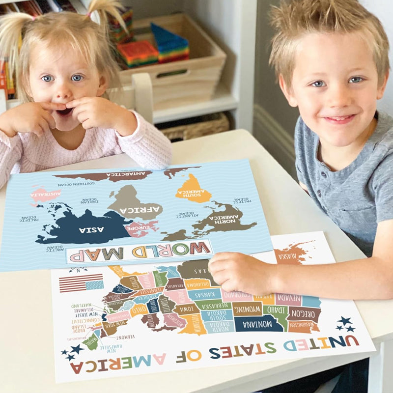 Boho PreK Educatieve posters 16 stuks