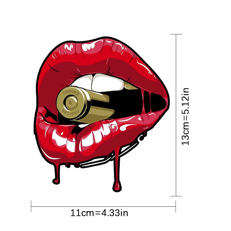 Kogel Lip Decoratieve sticker