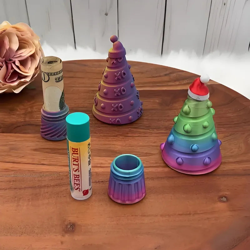 3D-geprint kerstboom-stasher-ornament