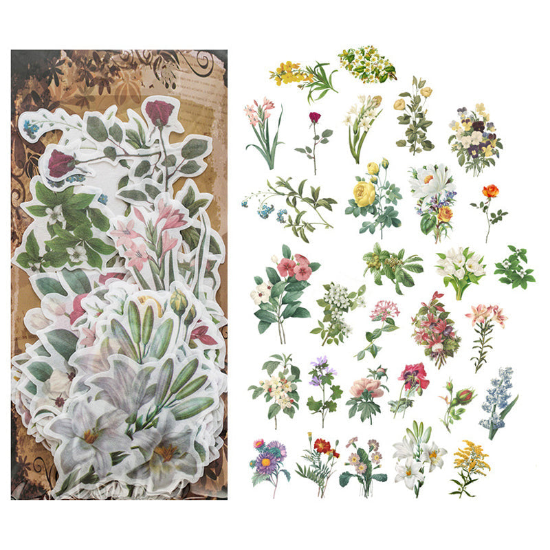 Memory Garden-serie PET-stickerset