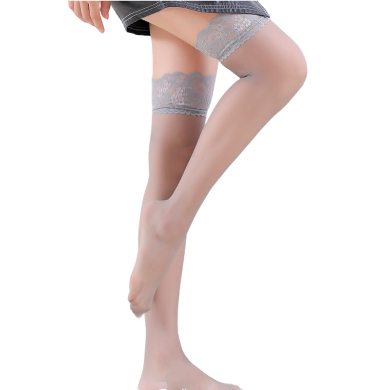 Ultradunne sexy kanten zwarte kousen