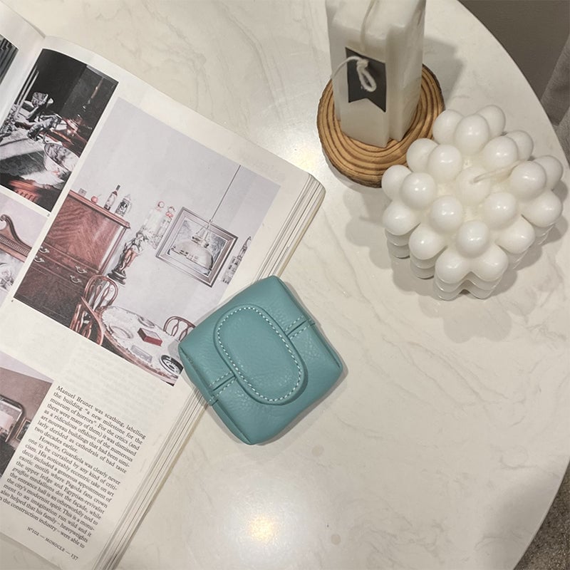 Mini-portemonnee in effen kleur