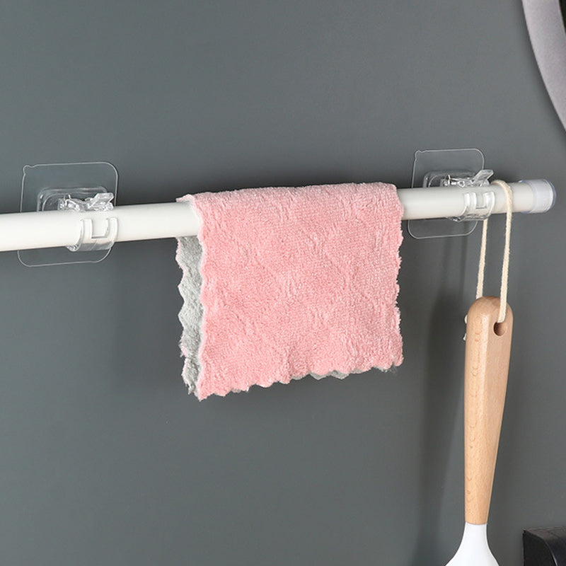 Transparante hangende staafclip