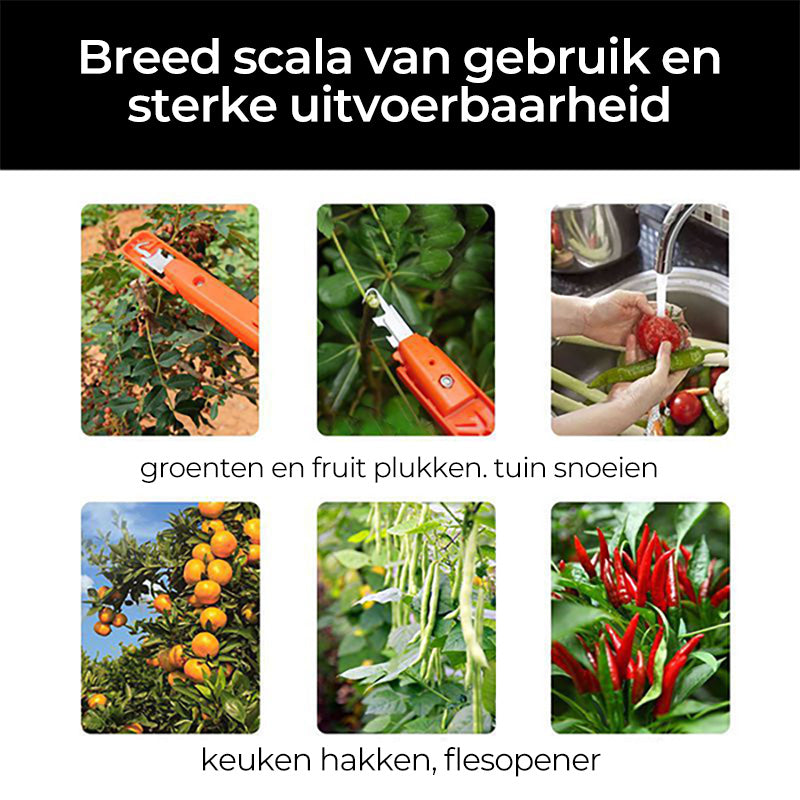 Efficiënt hulpmiddel voor het verzamelen van fruit