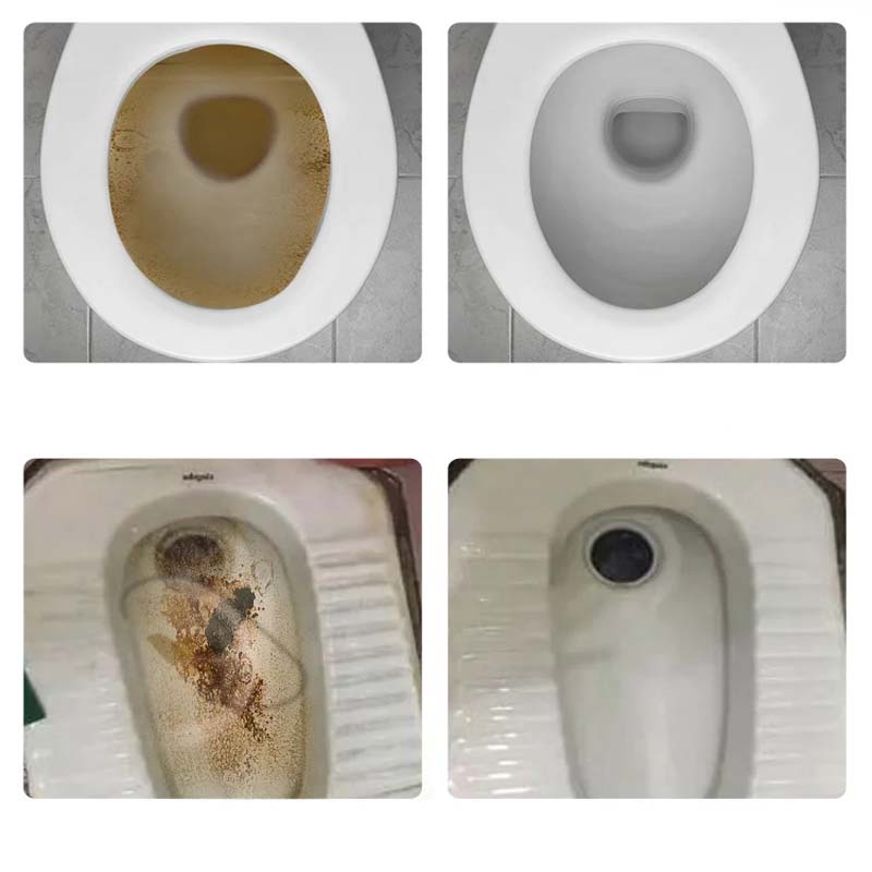Krachtige toiletpotreiniger voor vergeling en kalkaanslag