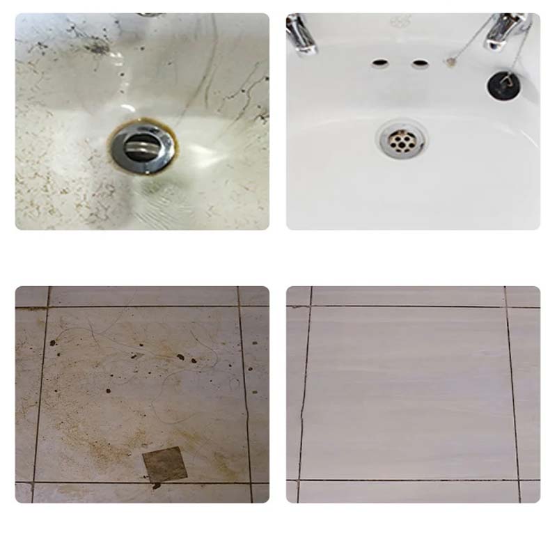 Krachtige toiletpotreiniger voor vergeling en kalkaanslag