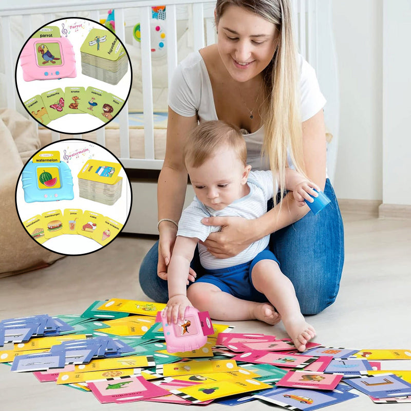 Sprekende flitskaarten voor peuters van 2-4 jaar, 224 zichtwoorden