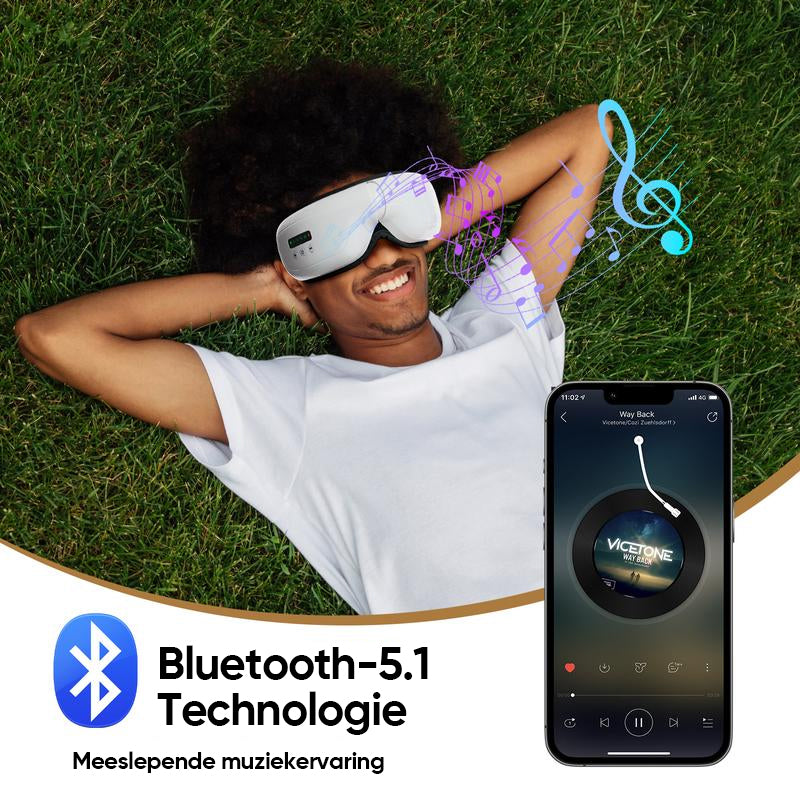 Oogmassageapparaat met warmtetherapie