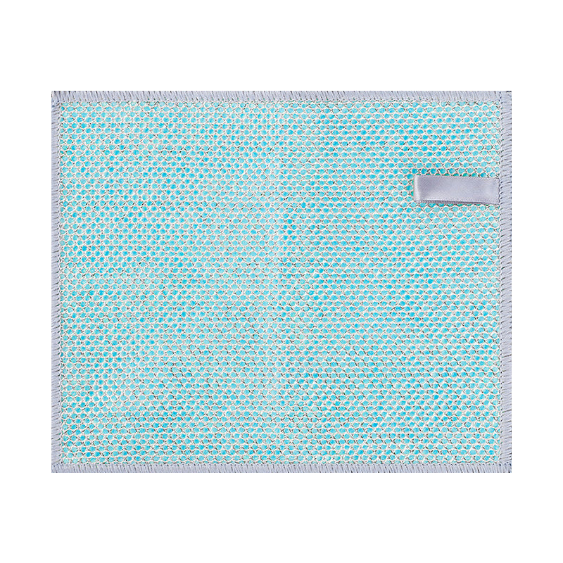 Verdikte schoonmaakdoek van zilverdraad