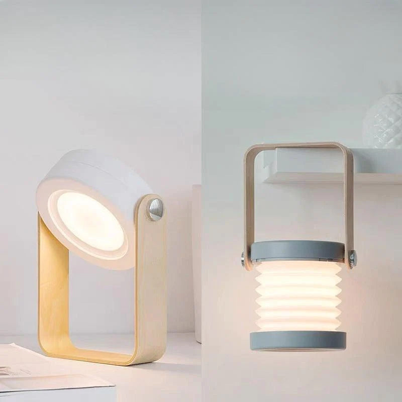 Creatieve houten telescopische lamp