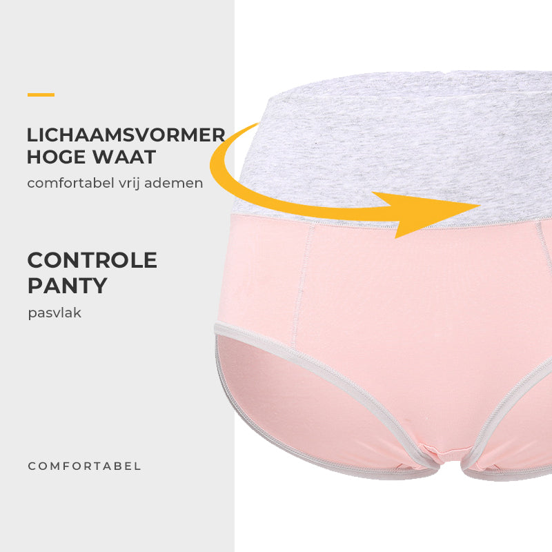 Nieuwe grote maten katoenen slip met hoge taille