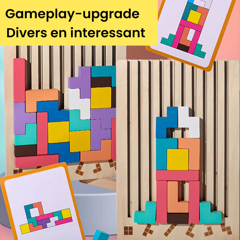 Houten Stapelpuzzelset