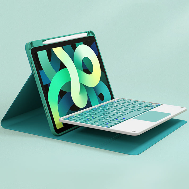 Afneembaar draadloos toetsenbord met hoesje en potloodhouder