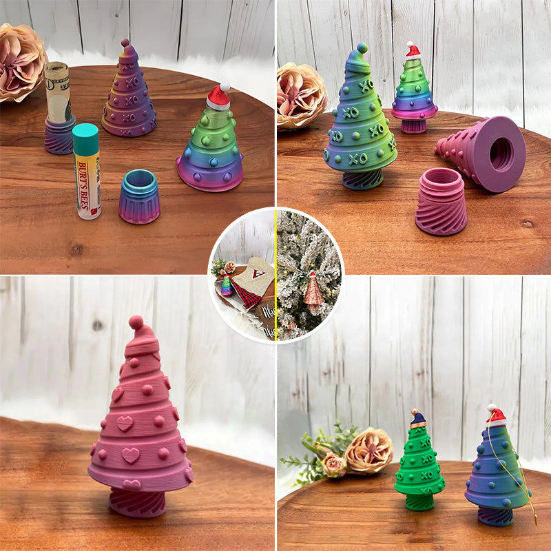 3D-geprint kerstboom-stasher-ornament