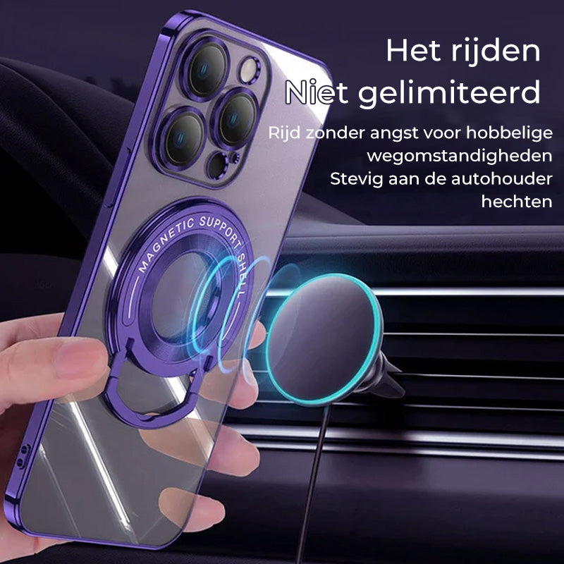 Magnetische houder Plating telefoonhoesje voor iPhone