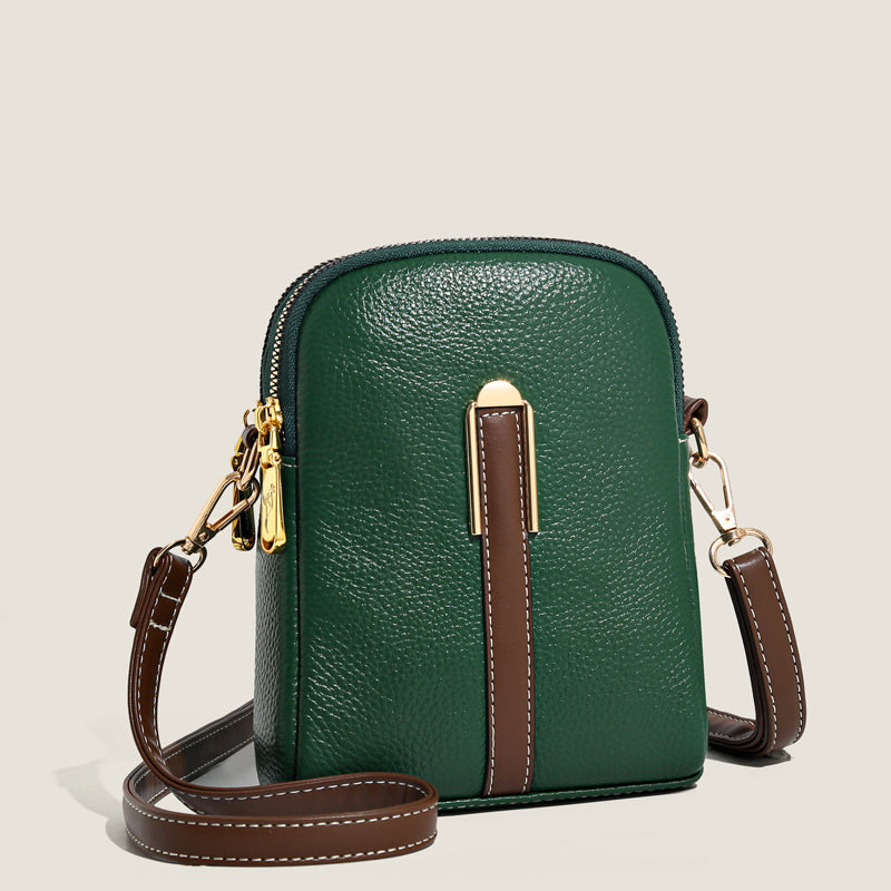 Lychee patroon lederen mobiele telefoon tas