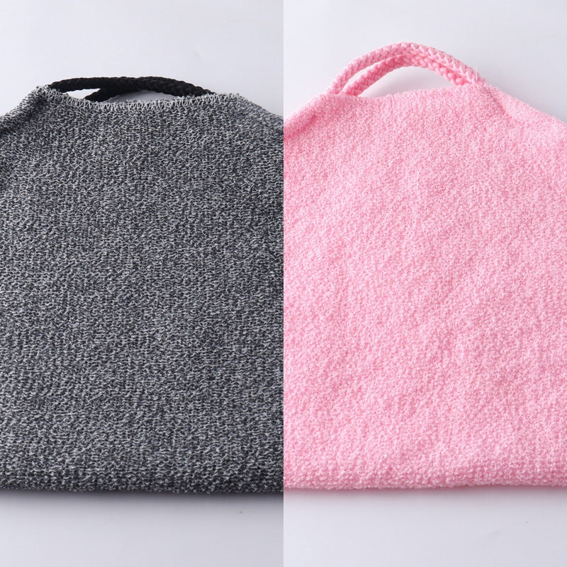 Rekbare rugwrijfbadhanddoek