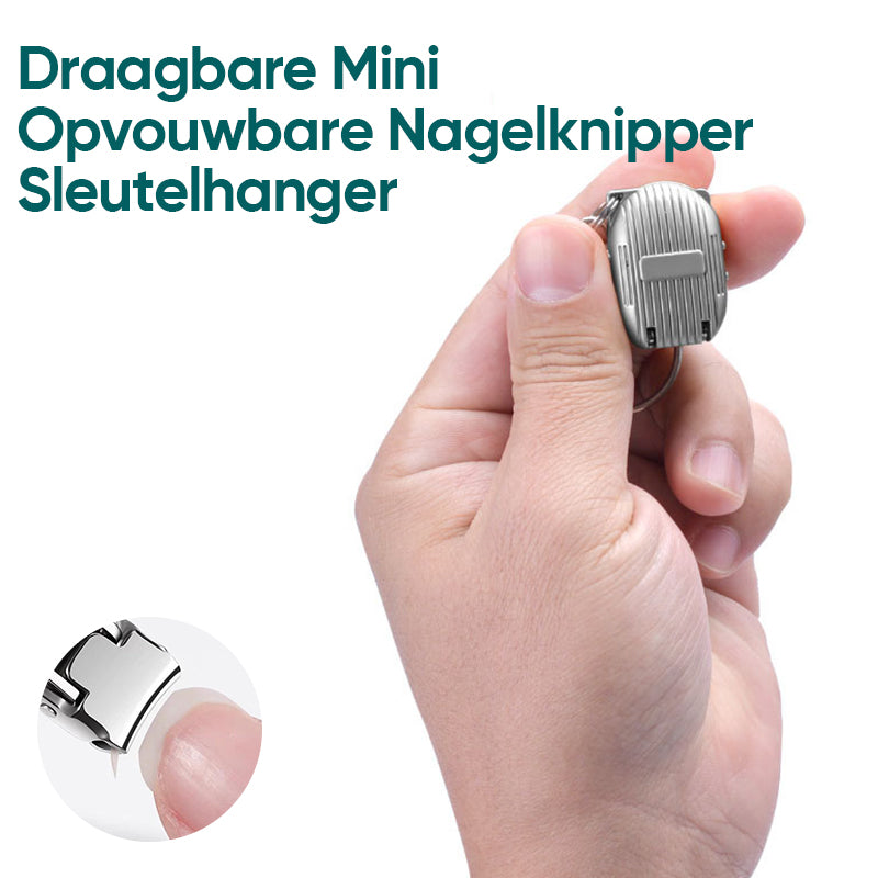 Portable Mini Folding Nail Clippers Keychain