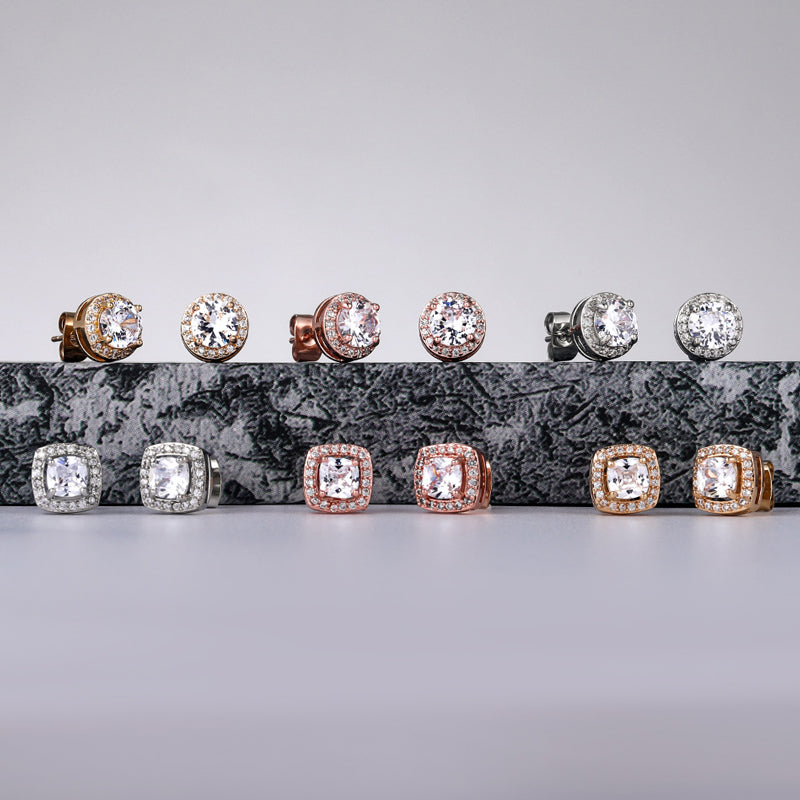 Creatieve bijpassende oorbellen van zirkonia