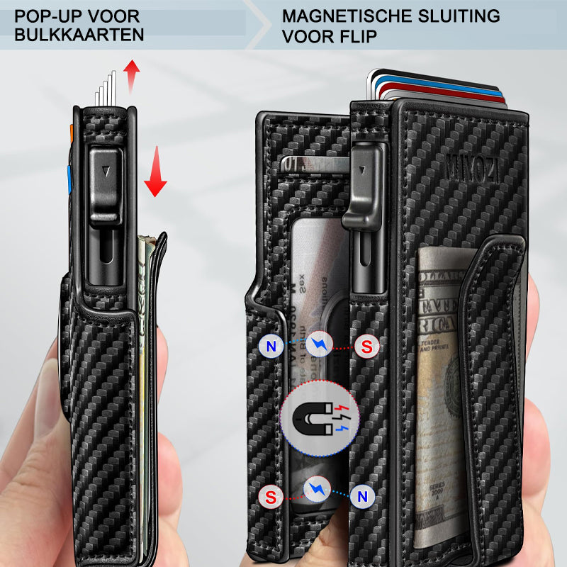 Zakelijke stijl pu lederen geldclip voor heren