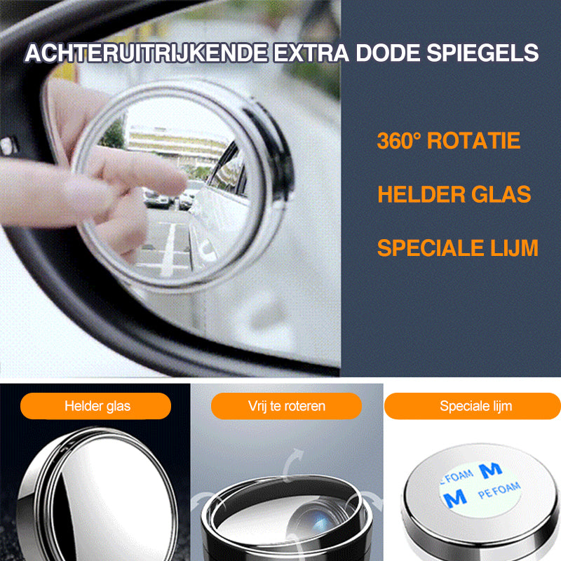 Omkeerbare extra dodehoekspiegels