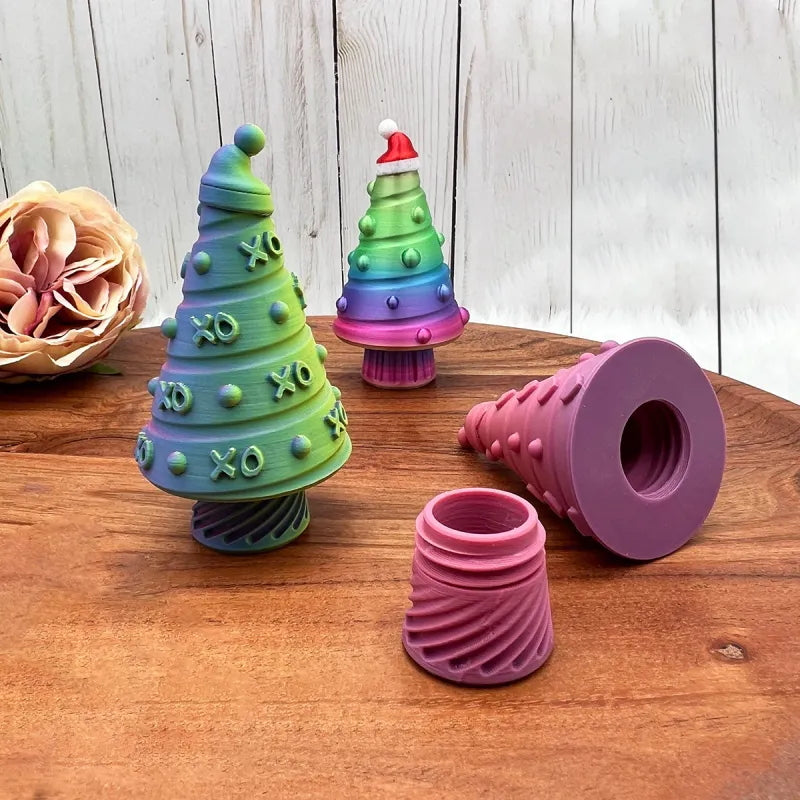 3D-geprint kerstboom-stasher-ornament