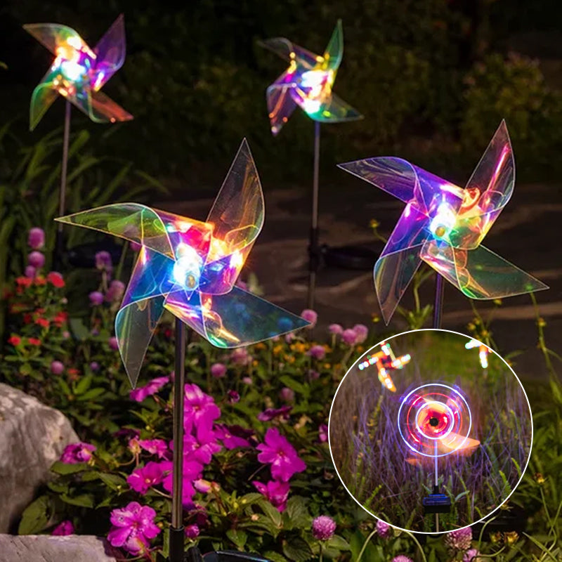 Buitentuin Zonne-wind Roterend licht