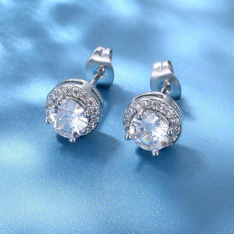 Creatieve bijpassende oorbellen van zirkonia