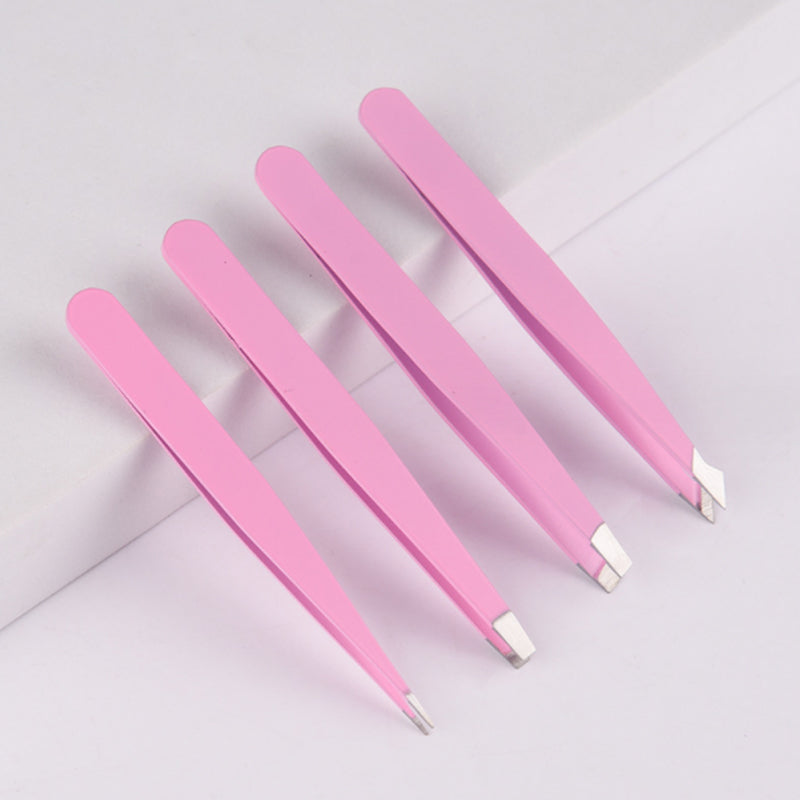 Multifunctionele roestvrijstalen wenkbrauwpincetset