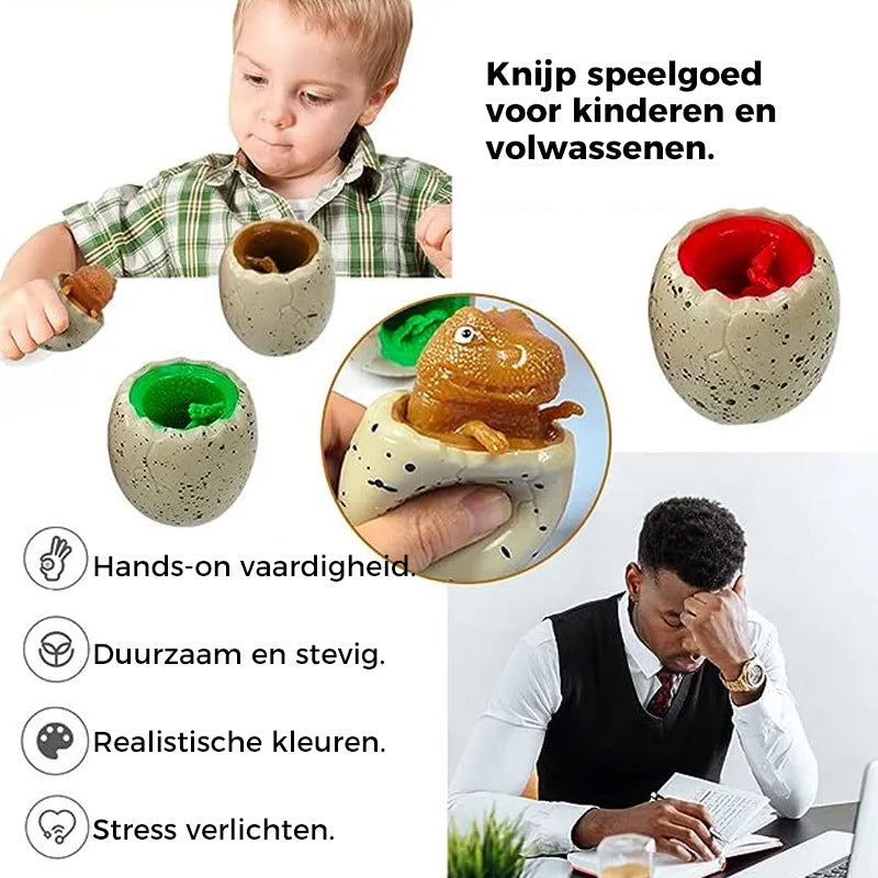 Knijpspeelgoed voor dinosauruseieren