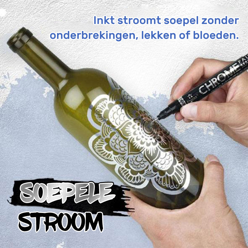 Vloeibare spiegelchroommarker