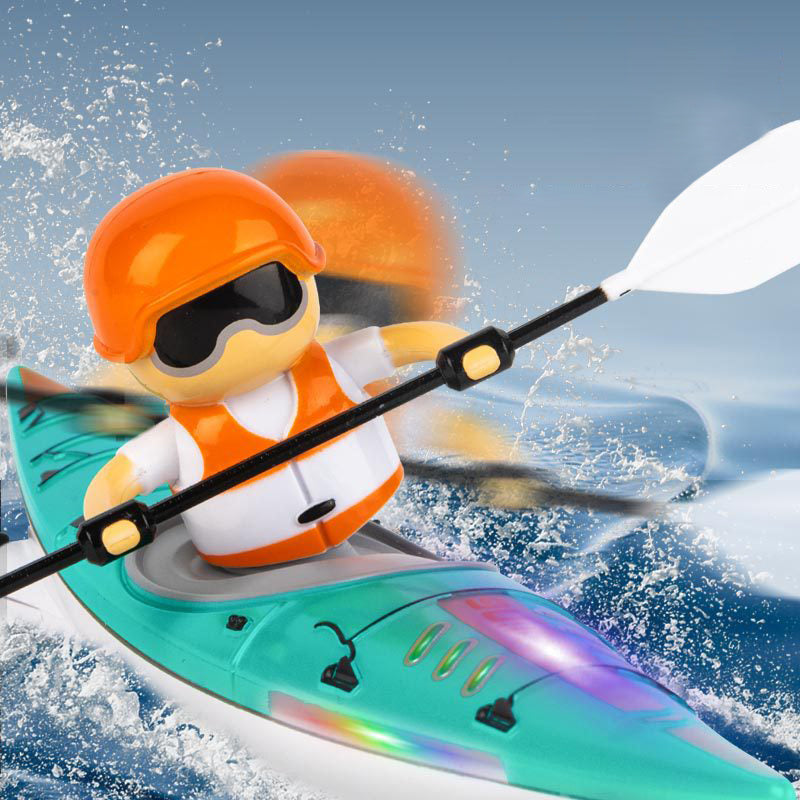 Kleurrijke op afstand bestuurbare raceboot