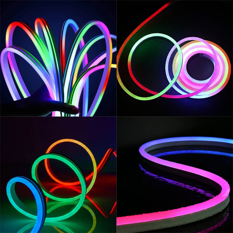 Verlichte muziek-neonstrip