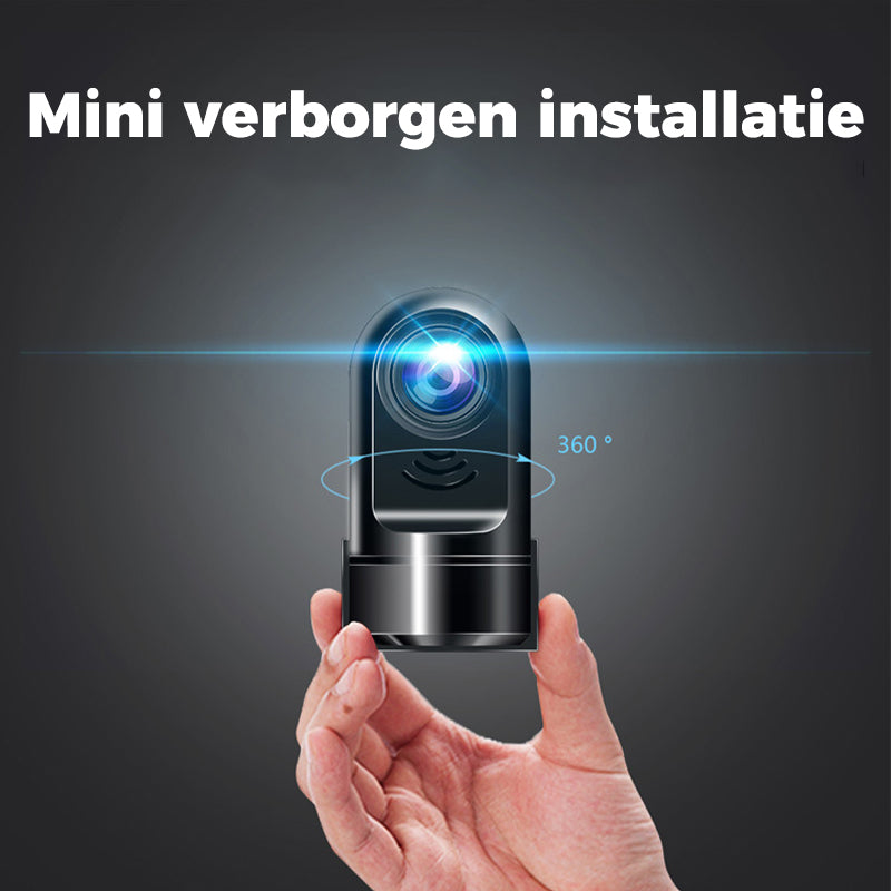 1080P HD 360° roterende Mini ADAS-dashcam