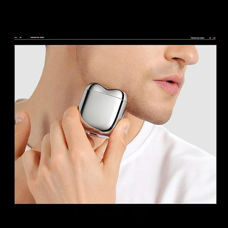 Oplaadbaar waterdicht compact elektrisch scheerapparaat voor thuis, auto, reizen