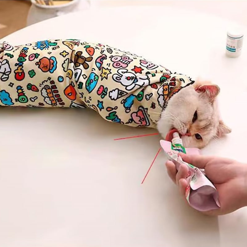 Anti-kras en anti-bijt kattendoek